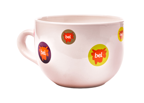Ceramic Pad Print Multicolor Coffee Mug